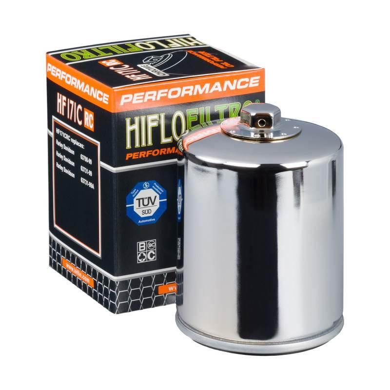 Hiflo Filtr Oleju Hf 171 Harley-Davidson Buell Nakrętka 17Mm Racing Chromow