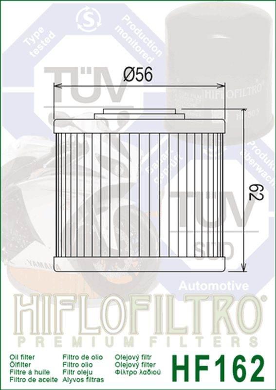 Hiflo Filtr Oleju Hf 162 Bmw R 1300 Gs '22-'24 Oem: 11427105320