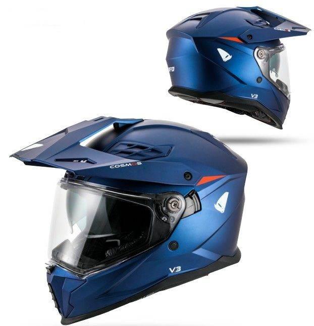 Ufo 2026/01 Kask Cosmos Offroad Dual Tourer Crossover Z Szybą, Daszkiem I B