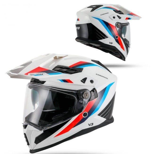 Ufo 2026/01 Kask Cosmos Offroad Dual Tourer Crossover Z Szybą, Daszkiem I B