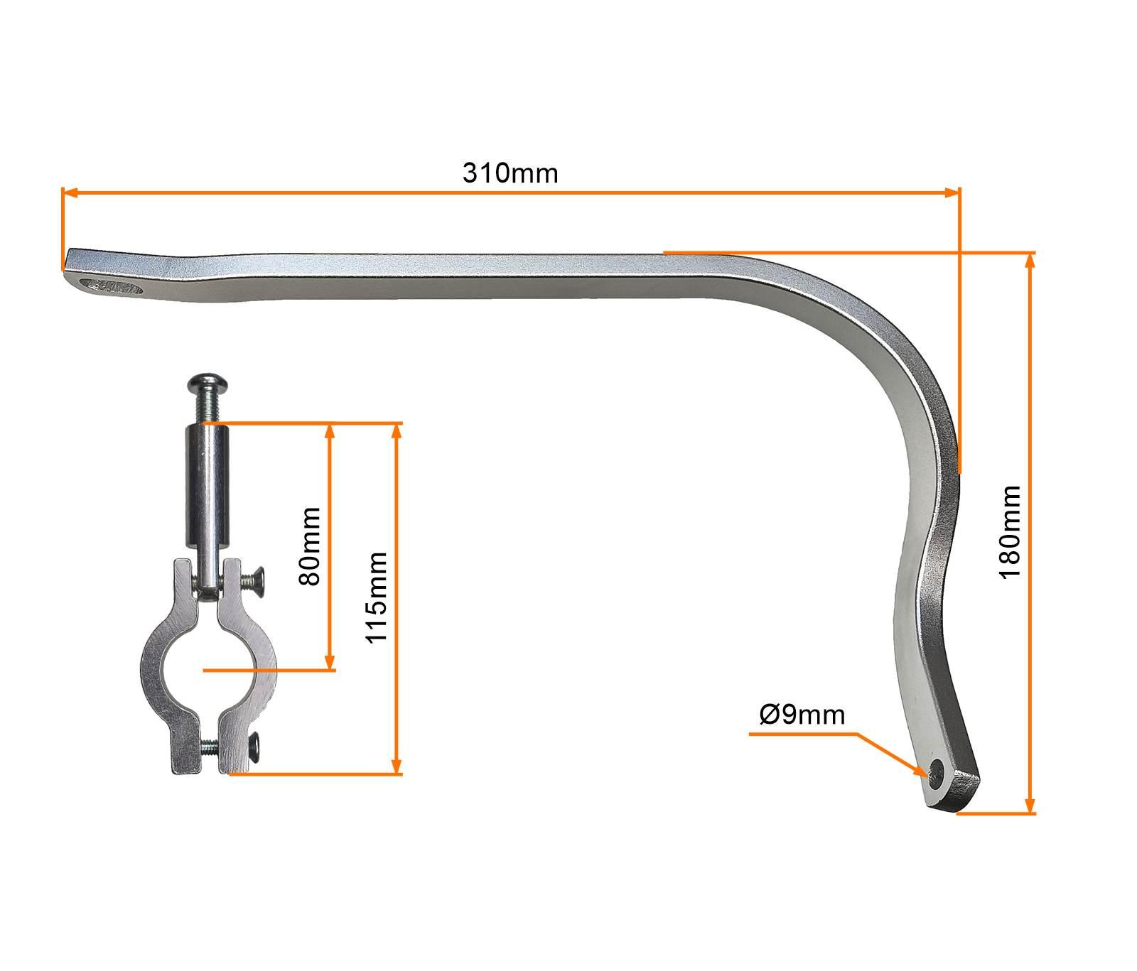 Osłony rąk handbar z mocowaniem pitbike cross enduro aluminium 22mm - zdjęcie 2