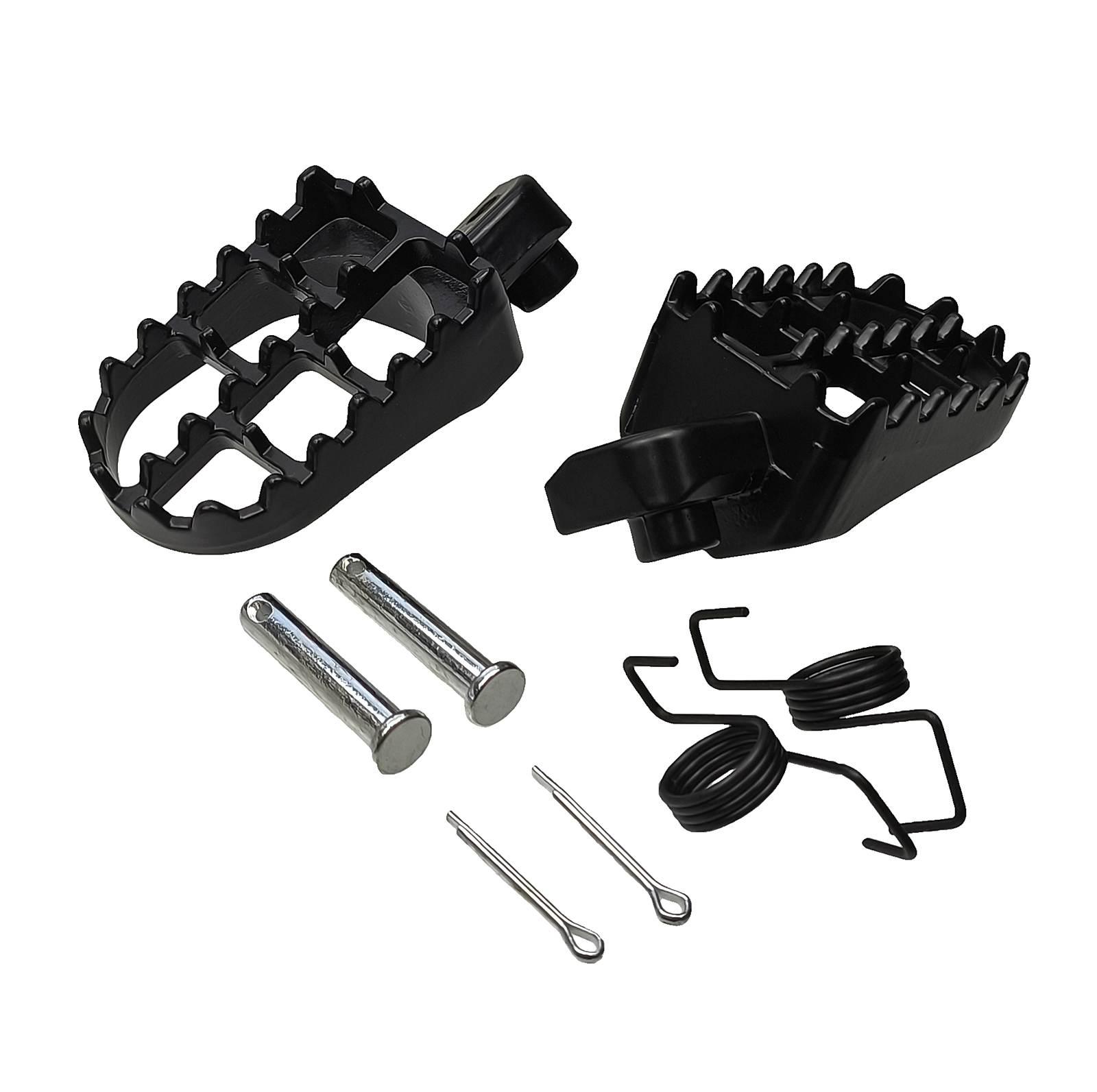 Podnóżki pitbike cross mrf kayo honda crf50 czarne kpl.