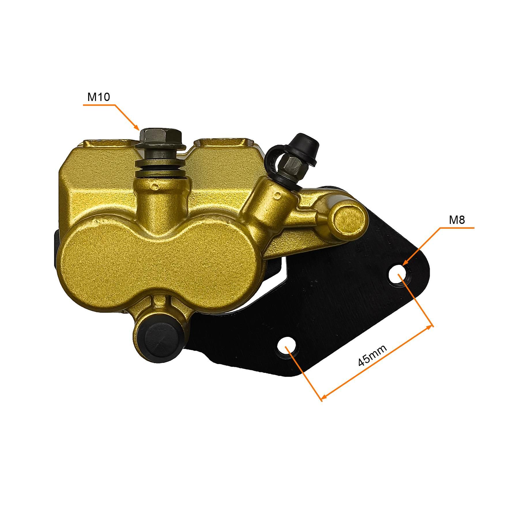 Zacisk hamulca tył cross pitbike dirtbike 110 125 mrf 2-tłoczkowy - zdjęcie 5
