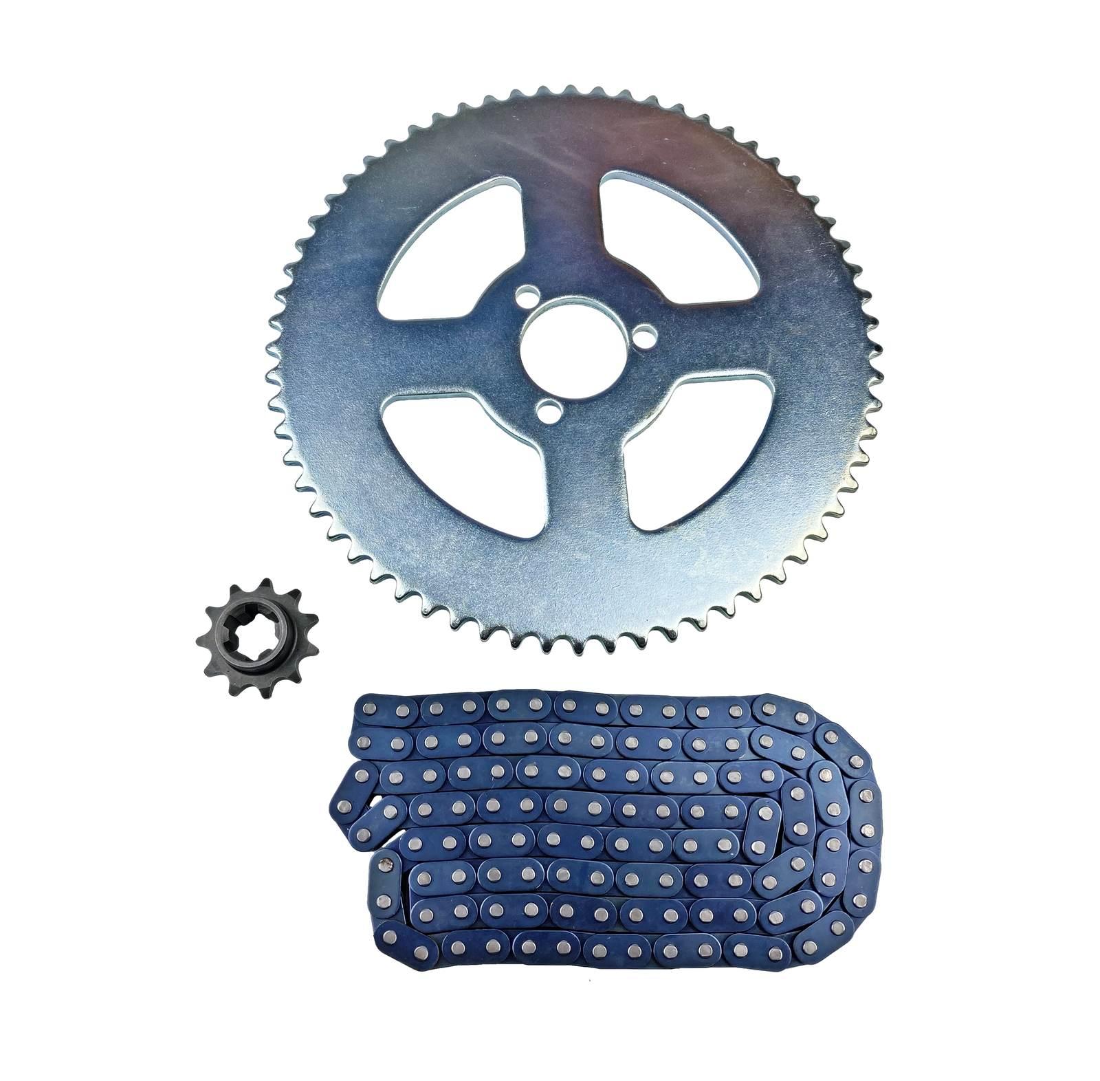 Zestaw napędowy pocket bike cross pitbike zębatki 11z+64z 29mm łańcuch t8f-118l