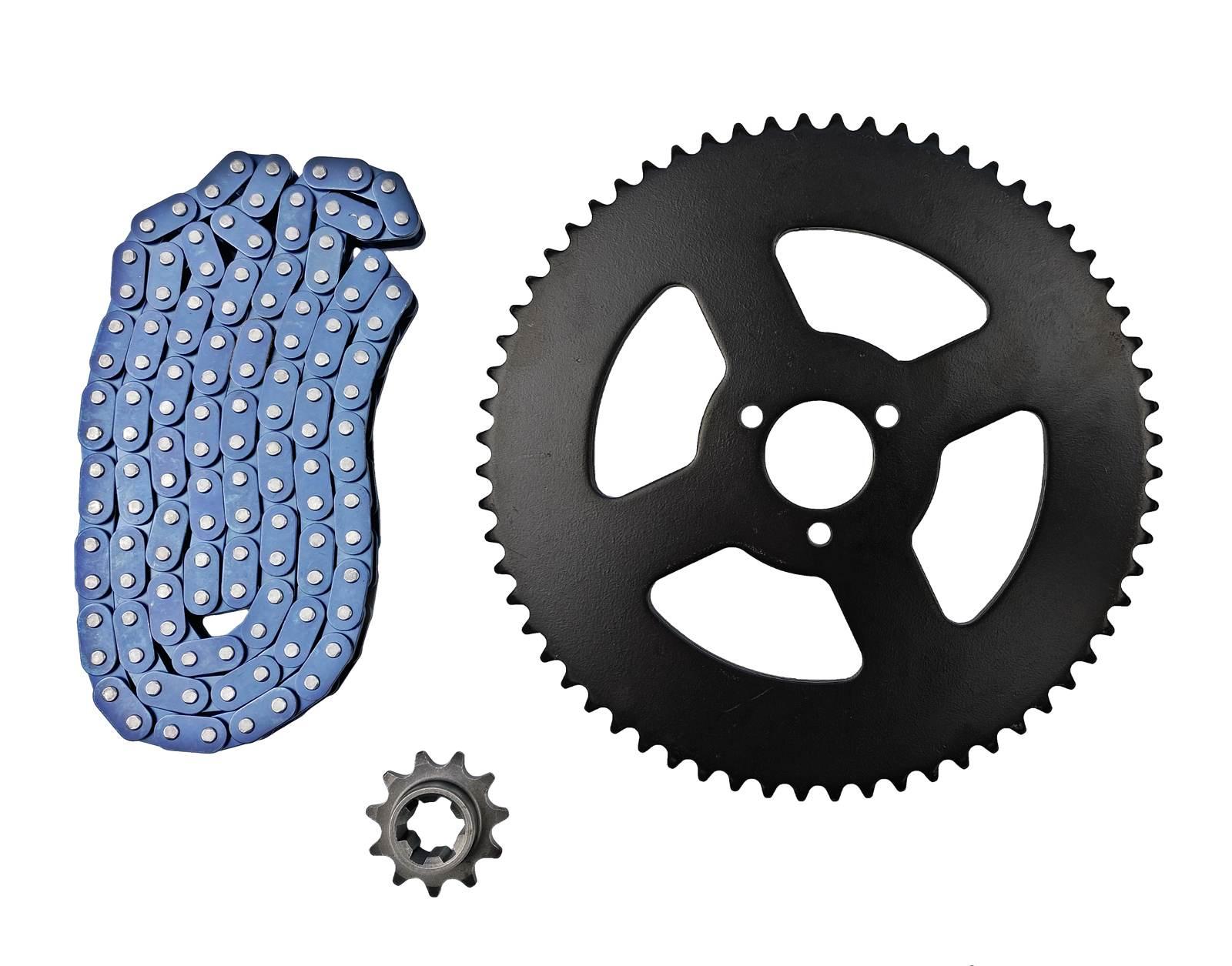 Zestaw napędowy pocket bike /cross pitbike zębatki 11z+64z 26mm łańcuch t8f-120l