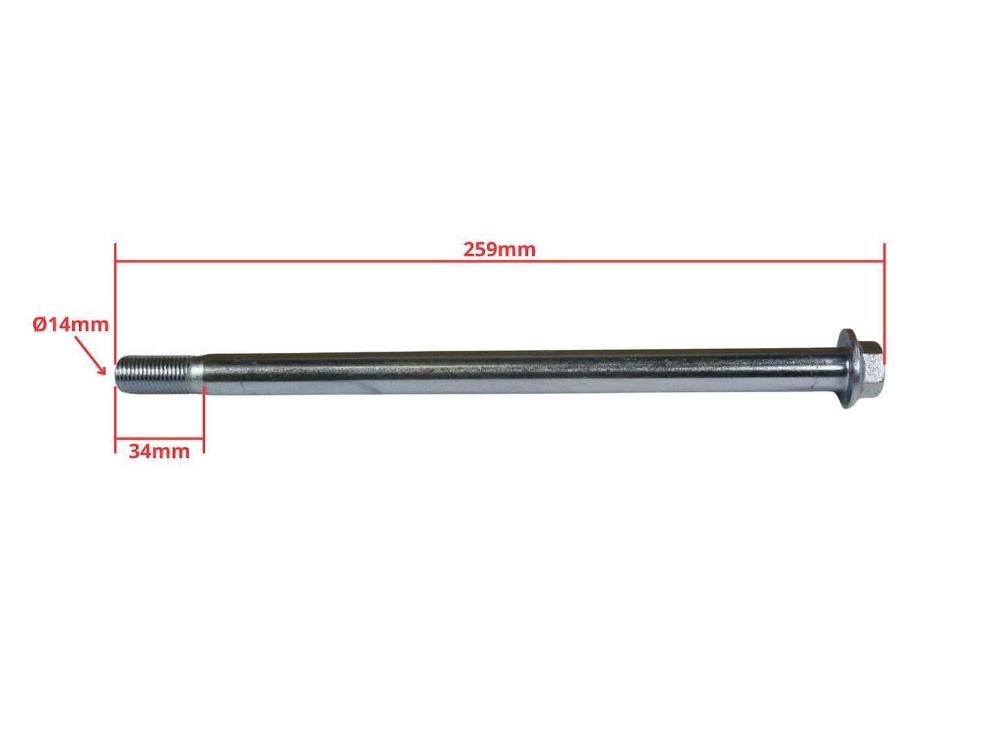 Ośka M14X246Mm Benzer Barton Street Zipp Gy6 - zdjęcie 2