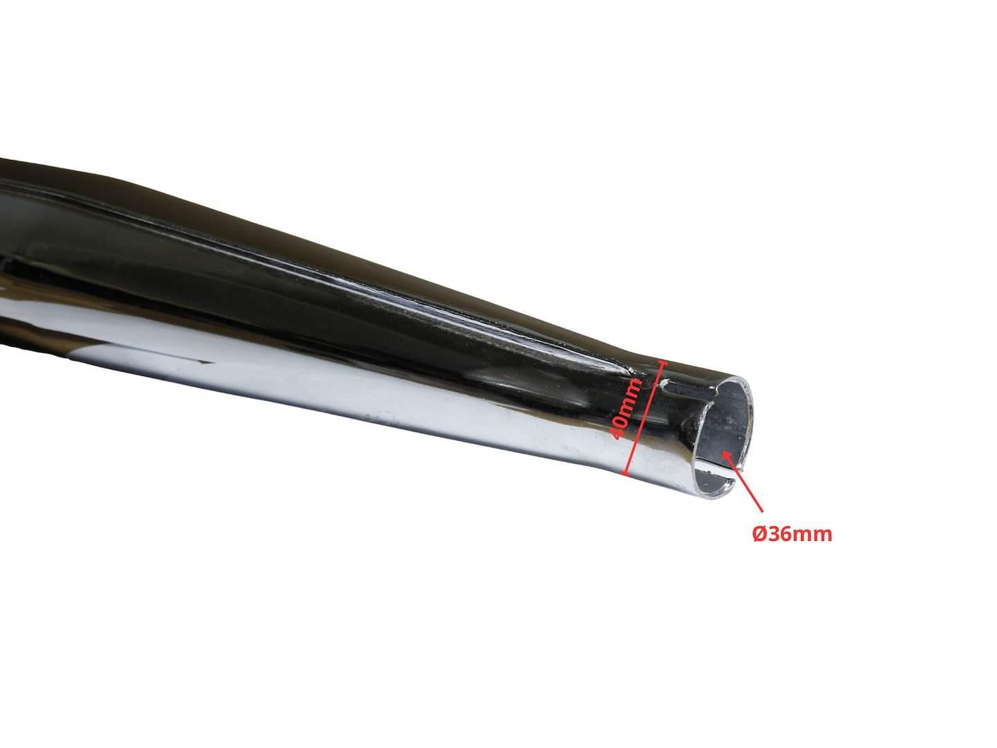 Tłumik Wsk 125 Chrom - zdjęcie 2