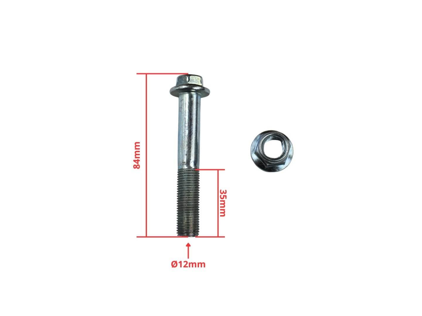 Śruba M12X75Mm Z Nakrętką Samohamowną - zdjęcie 2