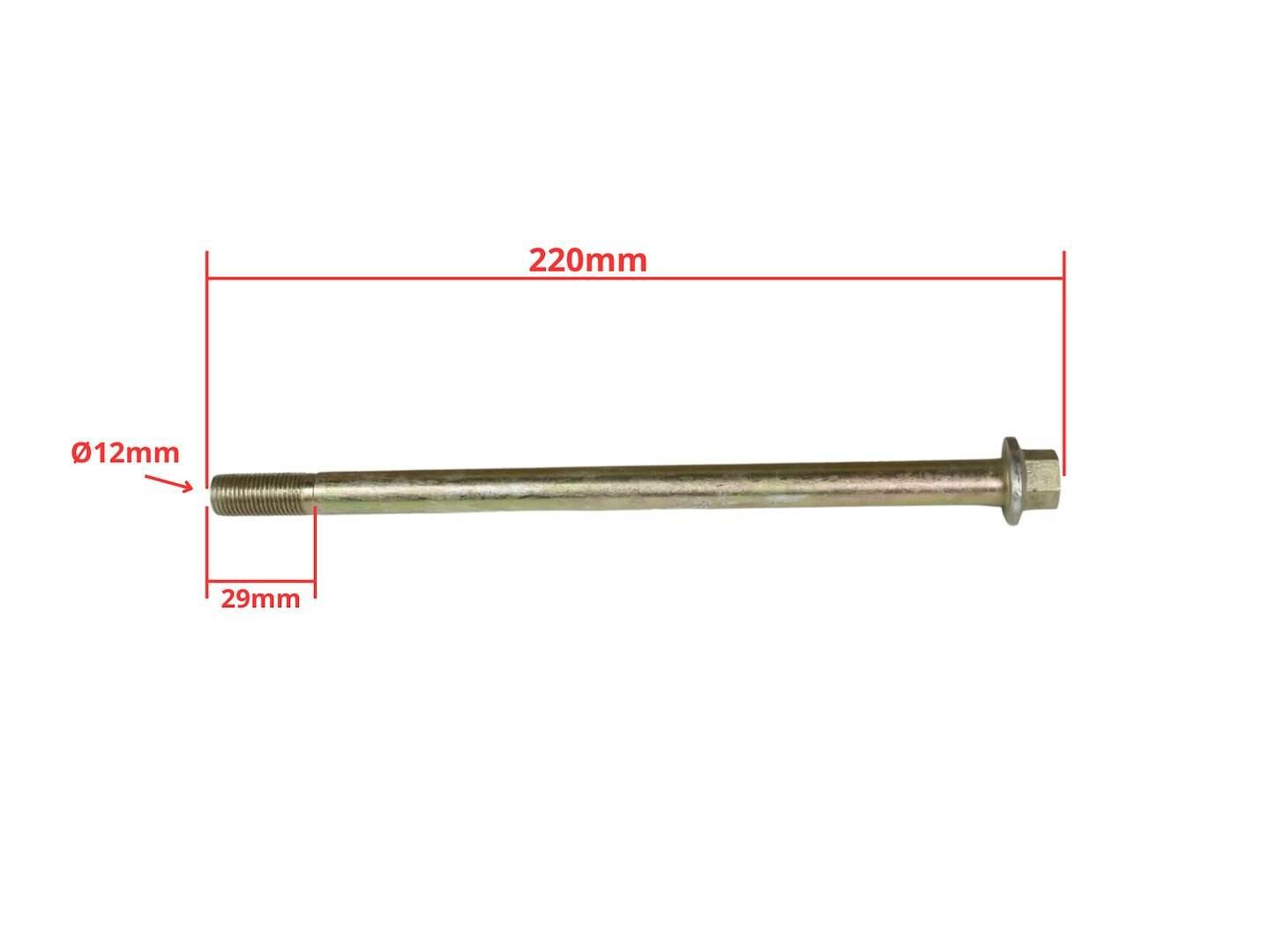 Ośka M12X206Mm Benzer Barton Street Zipp Gy6 - zdjęcie 2