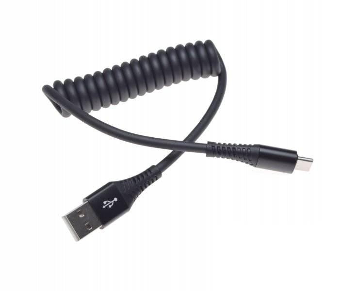 Kabel Usb Usb-C Spiralny 1M | AA99922