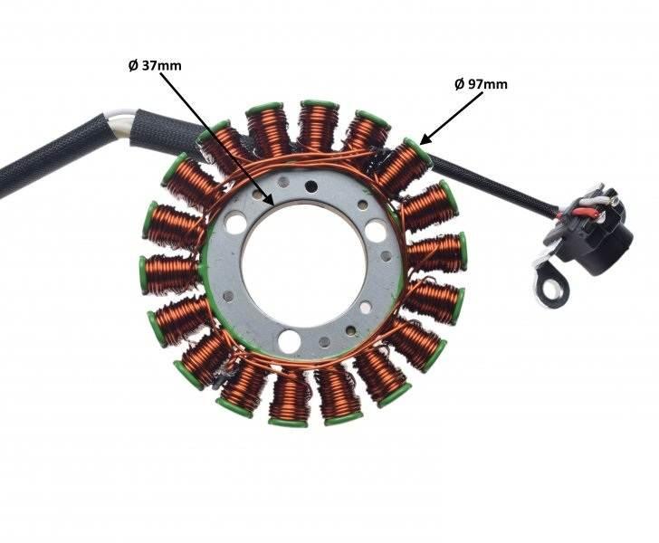 Stator 18 Cewek Do Yamaha Yfm 250 Raptor 08-13 - zdjęcie 2