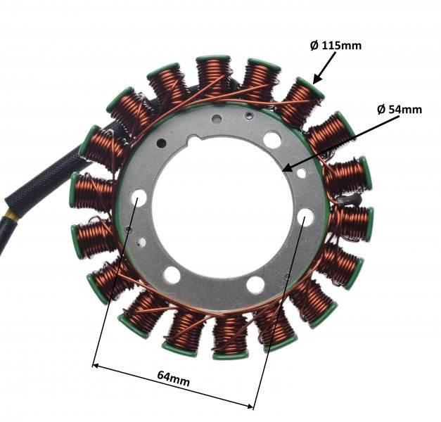 Stator 18 Cewek Do Suzuki Vl1500 Intruder 98-04 - zdjęcie 2