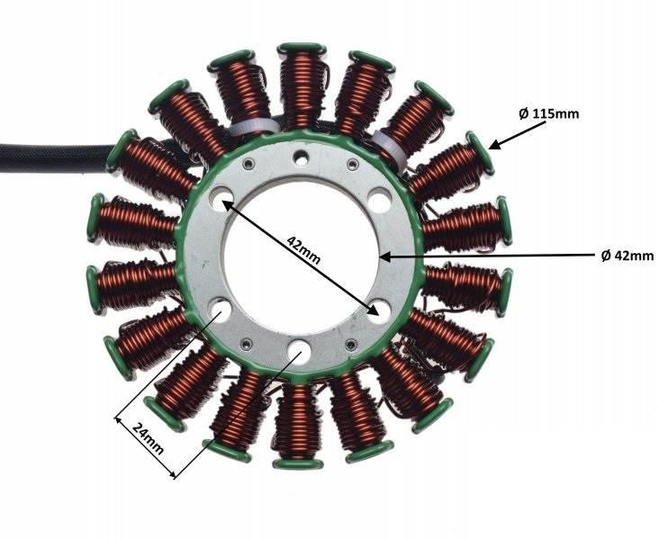 Stator 18 Cewek Do Yamaha Yzf R6 2006-2017 - zdjęcie 2