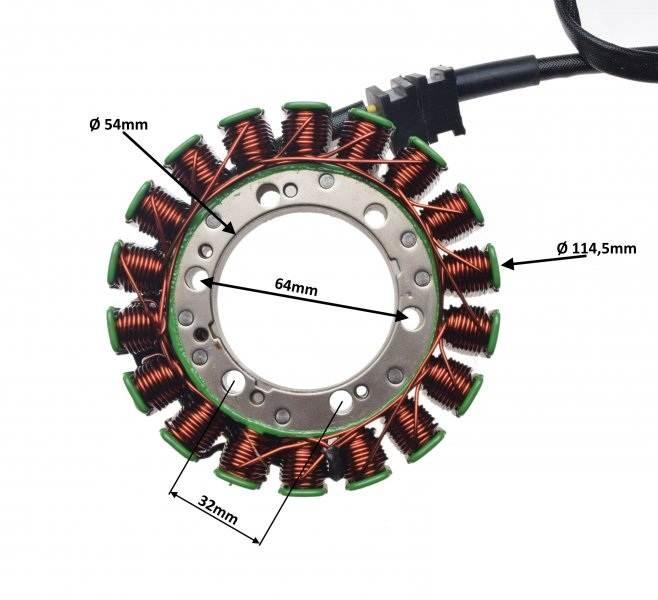 Stator 18 Cewek Do Honda Rvt1000R 02-06 | AI22642 - zdjęcie 2