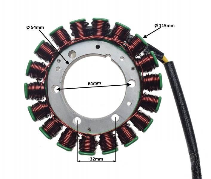 Stator 18 Cewek Do Suzuki Vl 800 Volusia 01-05 - zdjęcie 2
