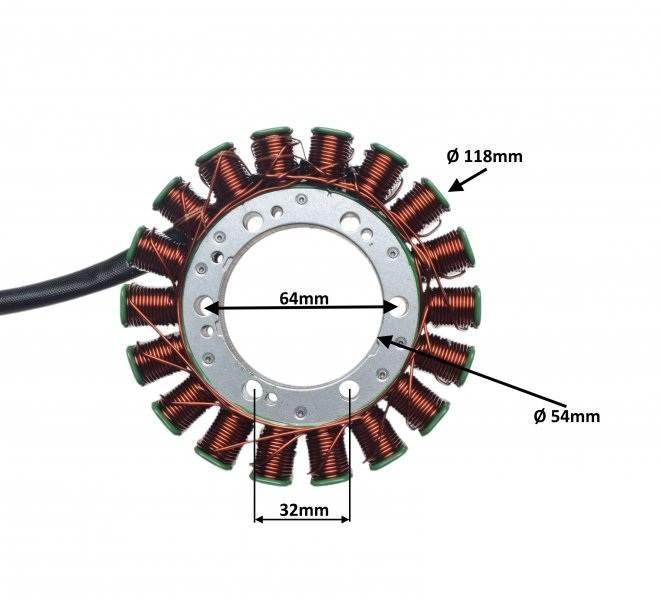 Stator 18 Cewek Do Suzuki Dl 1000 V-Strom 03-10 - zdjęcie 2