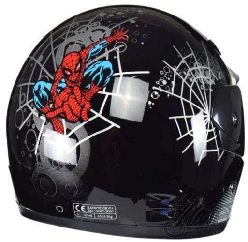 Kask Mini Rozmiar Głowy 47-48 Cm Czarny Spiderman - zdjęcie 2