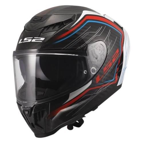 Kask Ls2 Ff807 Dragon Subic White Blue Red L