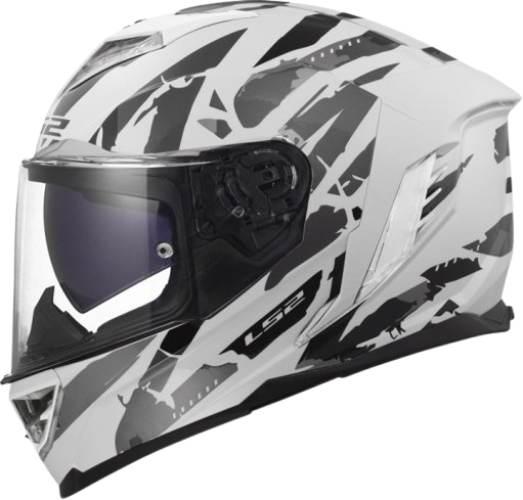 Kask Ls2 Ff818 Storm Iii Kaos White Grey Xl
