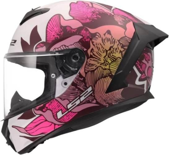 Kask Ls2 Ff820 Rapid Iii Poppies Ii White Pink M