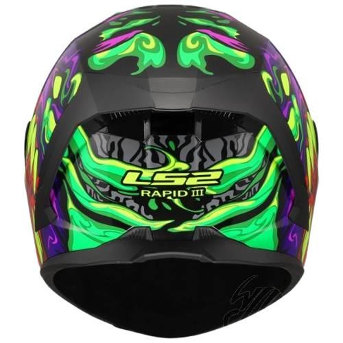 Kask Ls2 Ff820 Rapid Iii Lycant Purple Green Xxl - zdjęcie 2