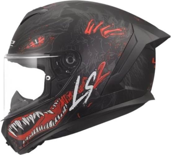 Kask Ls2 Ff820 Rapid Iii Kaiju Ii Bl.red White Xxl