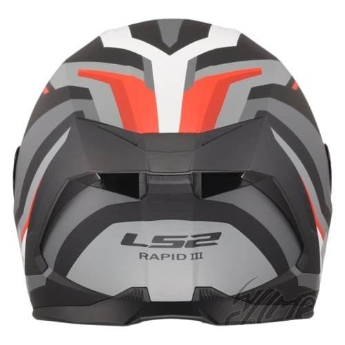 Kask Ls2 Ff820 Rapid Iii Hyper Black Red M - zdjęcie 2