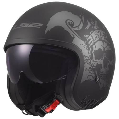Kask Ls2 Of599 Spitfire Ii Willy Black Grey L