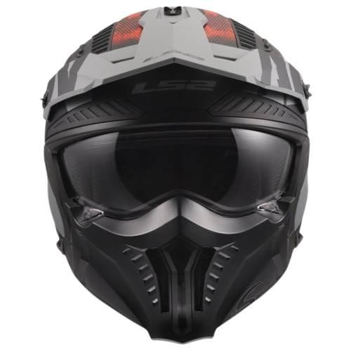 Kask Ls2 Of606 Drifter Gas Grey Red Xl | AK3660625316 - zdjęcie 2