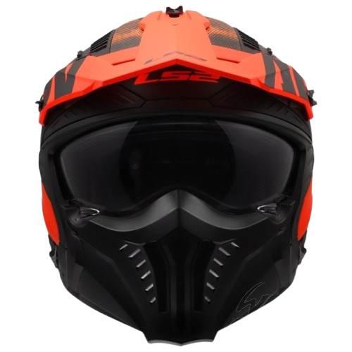 Kask Ls2 Of606 Drifter Gas Grey Orange L - zdjęcie 2