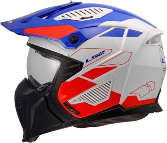 Kask Ls2 Of606 Drifter Trek White Blue Red M