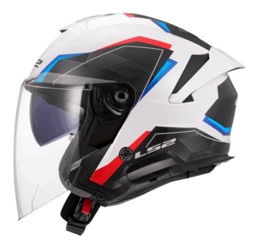 Kask Ls2 Of618 Verso Ii Air White Blue Red S