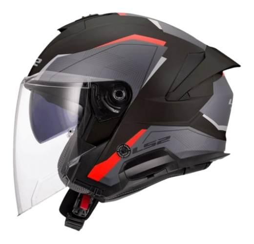 Kask Ls2 Of618 Verso Ii Air Black Red L | AK3661820325