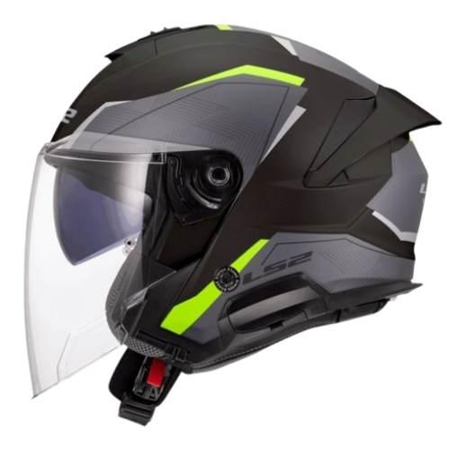 Kask Ls2 Of618 Verso Ii Air Black H-Vis Yellow Xl