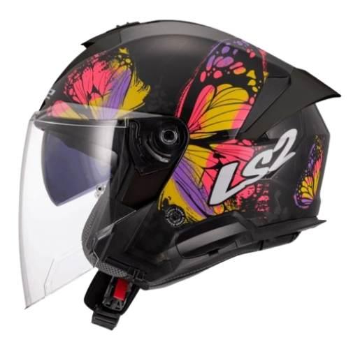 Kask Ls2 Of618 Verso Ii Wingz Black Yellow S