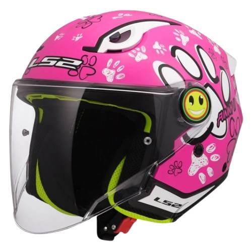 Kask Ls2 Of622 Funny Ii Paws Pink L | AK3662222465