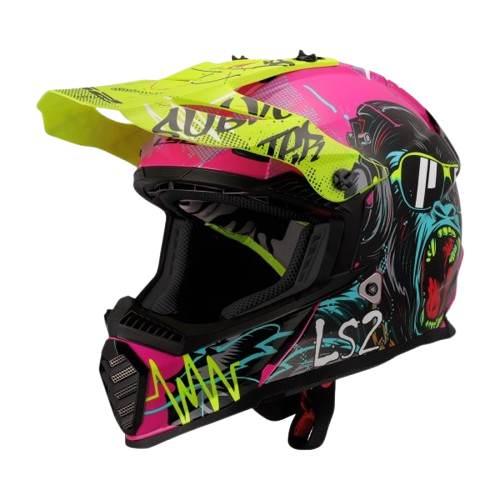 Kask Ls2 Mx437 Fast Ii Mini Gorilla-06 S Blk Liner