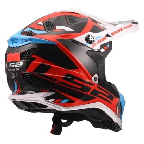 Kask Ls2 Mx700 Subverter Stomp White Blue Red M - zdjęcie 2