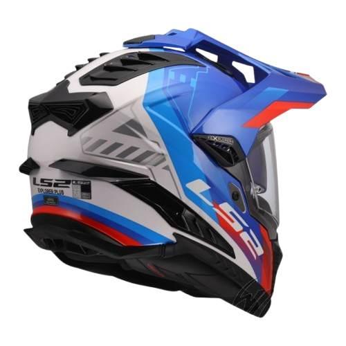 Kask Ls2 Mx701 Explorer Hexa White Blue Red Xl - zdjęcie 2