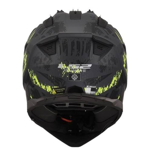 KASK LS2 MX702 PIONEER II CRAZY M. BL. H-V YEL XXL - zdjęcie 2