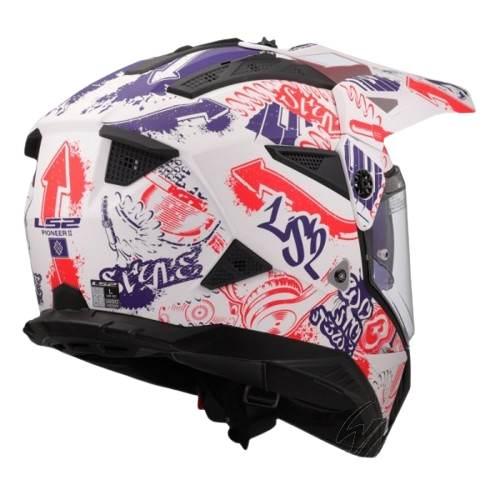 Kask Ls2 Mx702 Pioneer Ii Fantasy M.wh.r.b.-06 M - zdjęcie 2