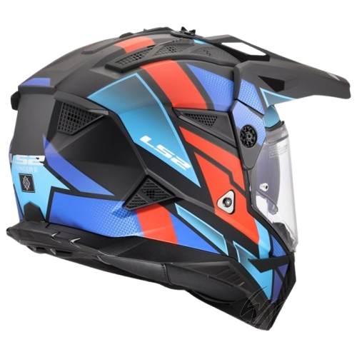 Kask Ls2 Mx702 Pioneer Ii Block Black Red Blue Xxl - zdjęcie 2