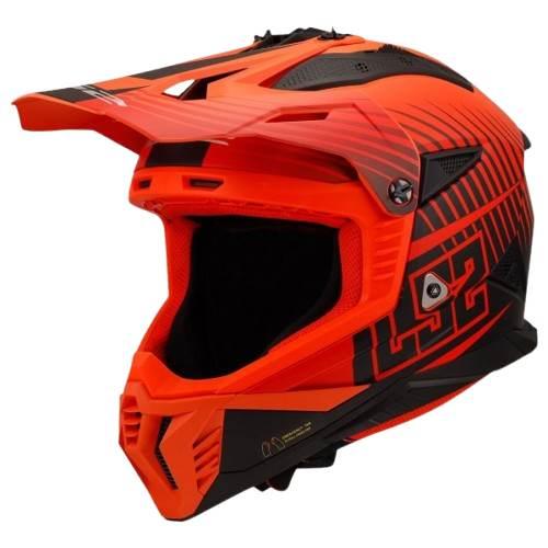 Kask Ls2 Mx708 Fast Ii Duck Matt Orange Red 3Xl