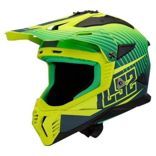 Kask Ls2 Mx708 Fast Ii Duck Matt H-V Green Yel 3Xl
