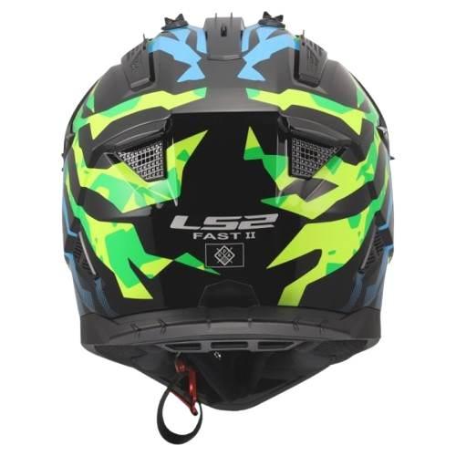 Kask Ls2 Mx708 Fast Ii Grotesk Blue Pink Green L - zdjęcie 2
