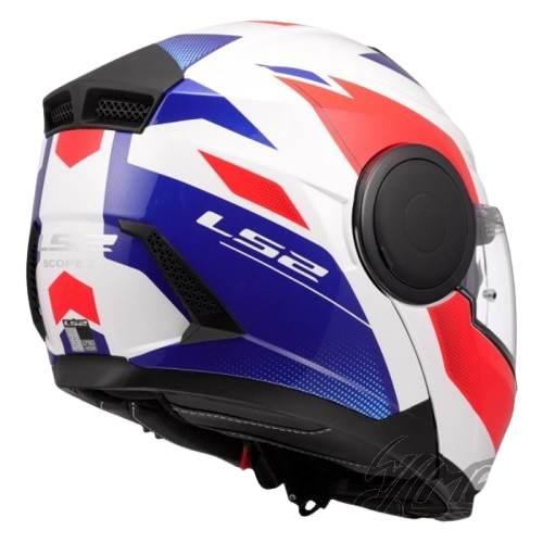 Kask Ls2 Ff902 Scope Ii Duria White Blue Red-06 M - zdjęcie 2
