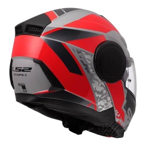 Kask Ls2 Ff902 Scope Ii Oxyd Grey Red-06 M - zdjęcie 2