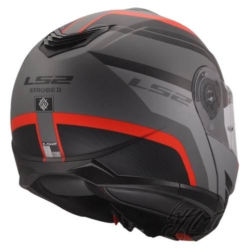 Kask Ls2 Ff908 Strobe Ii Monza Black Grey Red Xl - zdjęcie 2