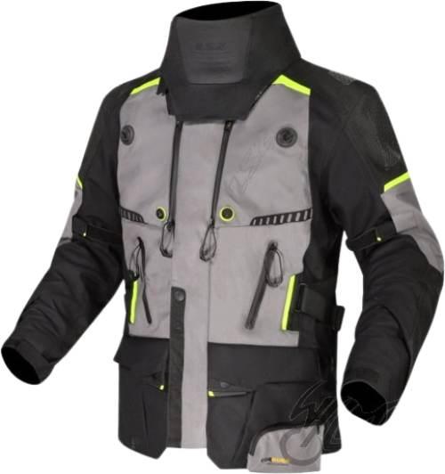 KURTKA LS2 APOLLO MAN BLACK DARK GREY H-V YEL. XXL