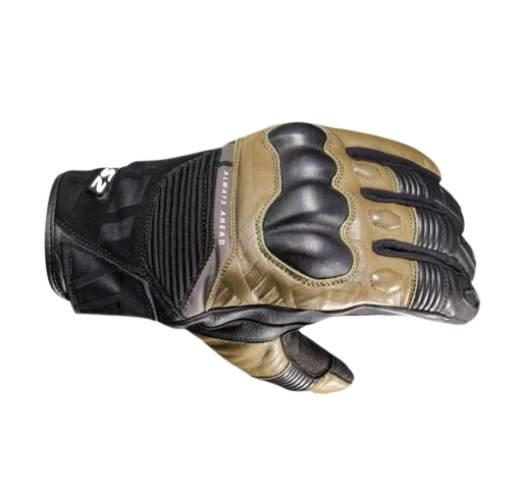Rękawice Ls2 Octane Wp Leather Man Black Green Xl
